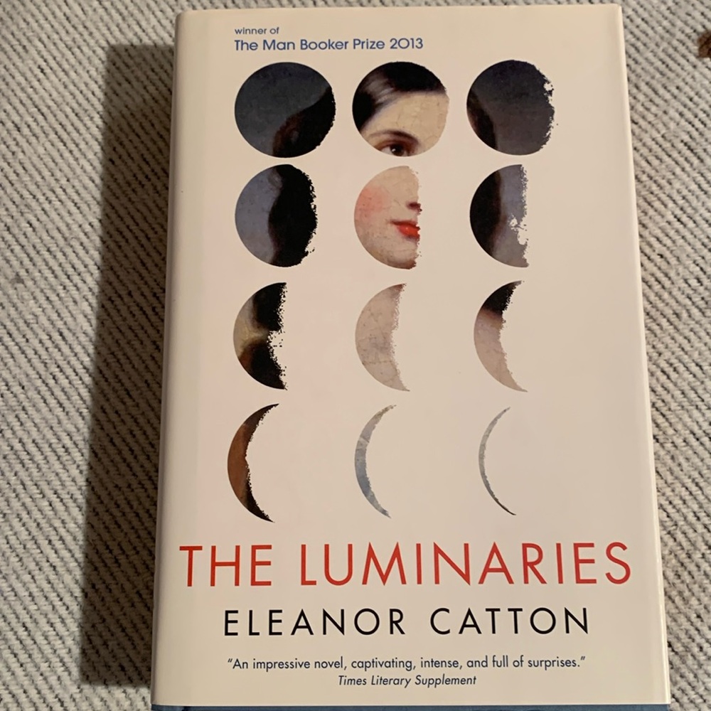 The Luminariess by Eleanor Catton
832 pages.